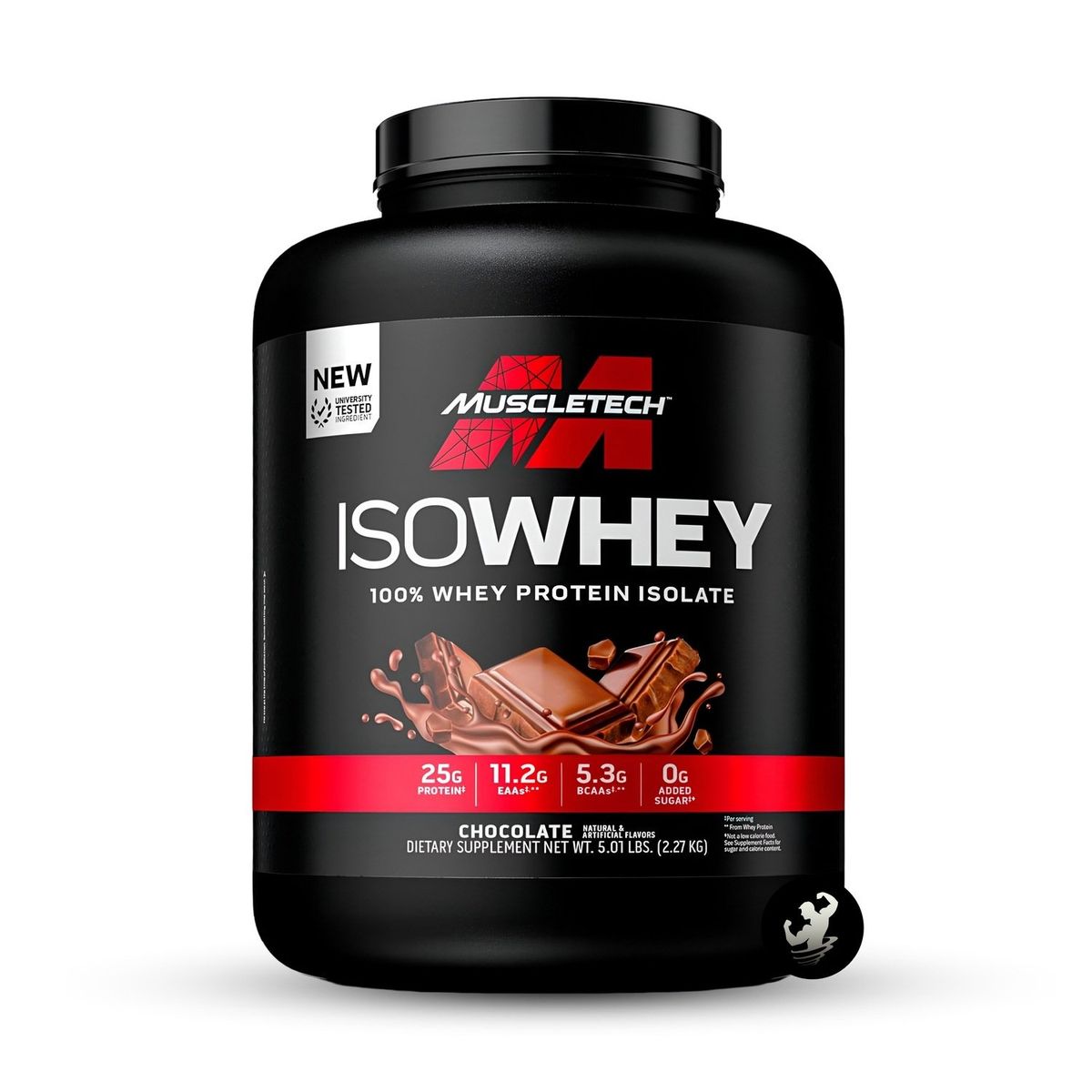 MUSCLETECH - Proteína Iso Whey 100% Muscletech 5 lbs - Chocolate