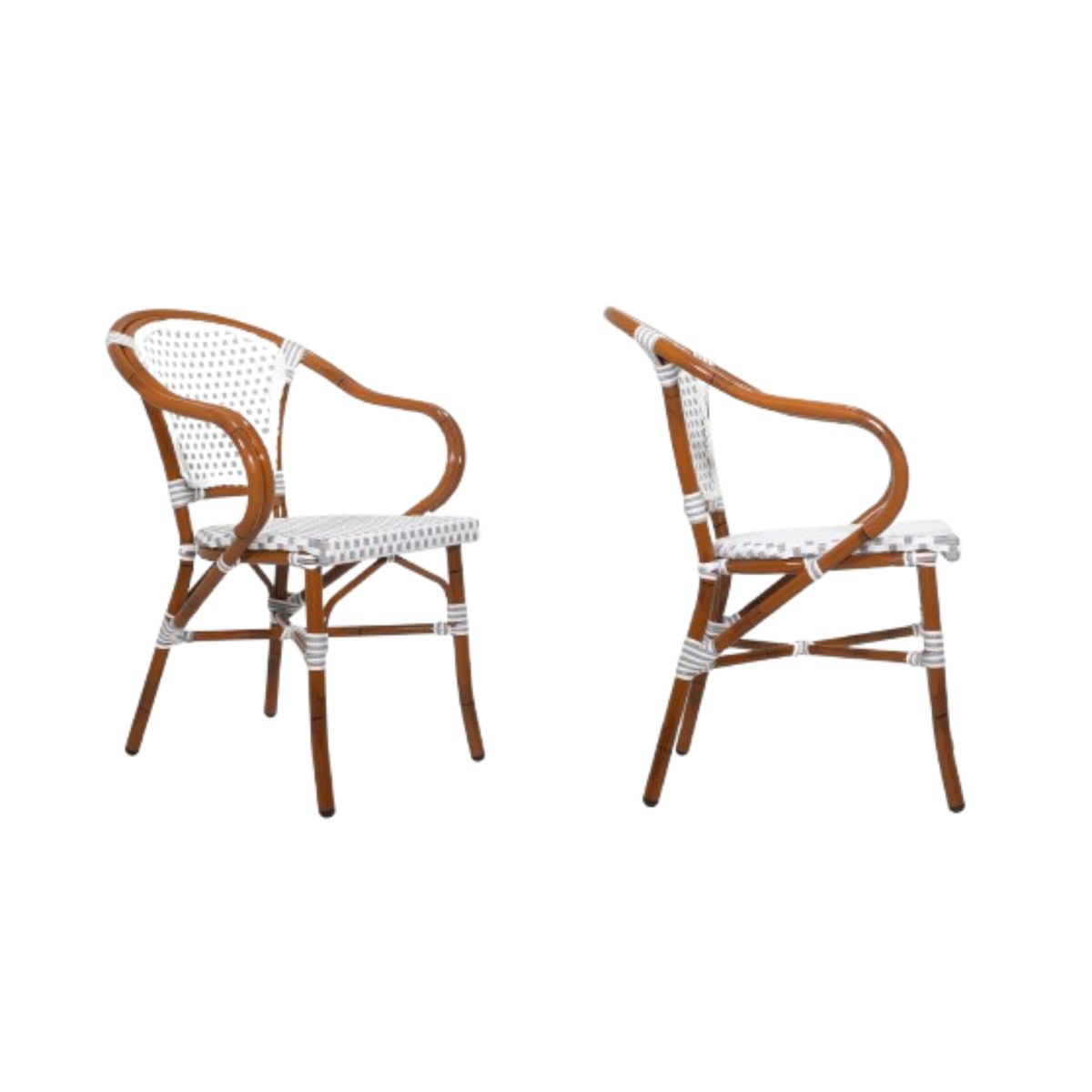 NIHM - Silla de Comedor Mimbre Montmartre Gris