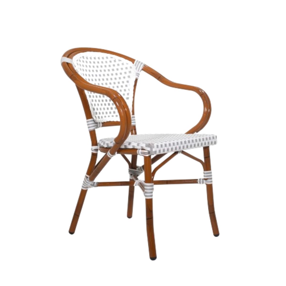 NIHM - Silla de Comedor Mimbre Montmartre Gris