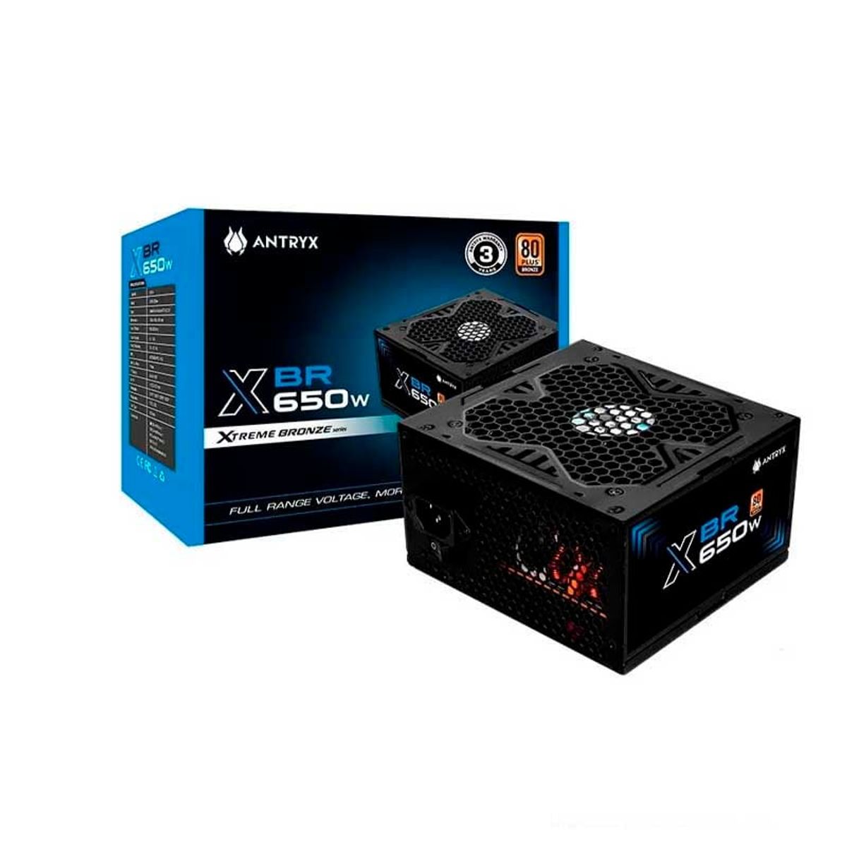 ANTRYX - FUENTE ANTRYX 650W XBR-650 80 PLUS BRONZE