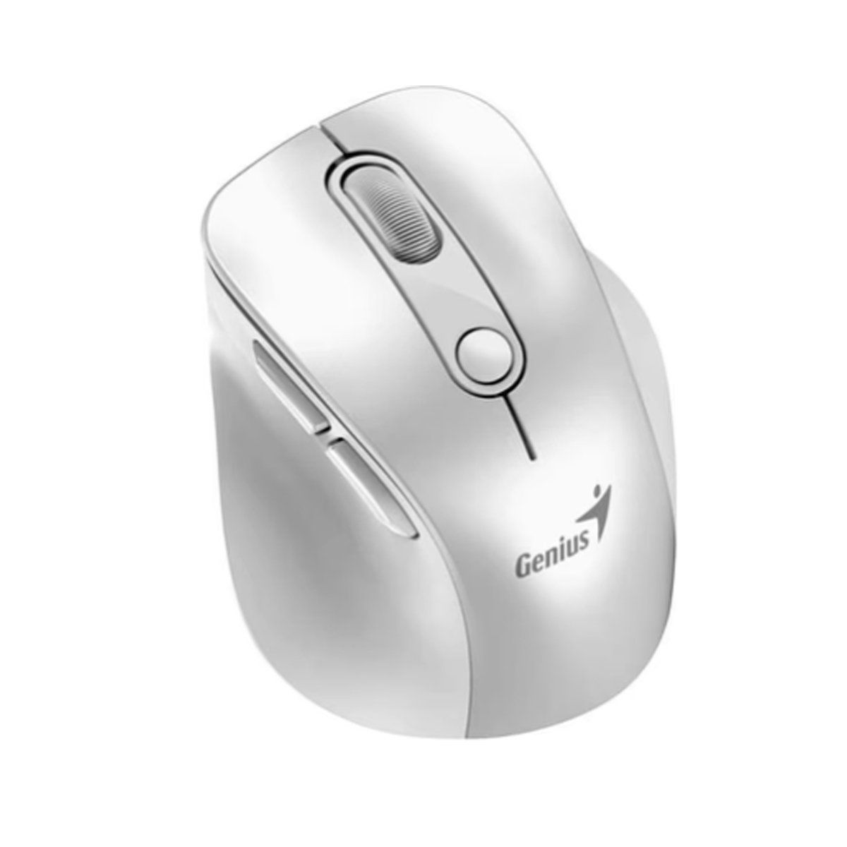 GENIUS - Ratón Genius Ergo 9000s Pro Dual Recargable Bt Blanco Perla
