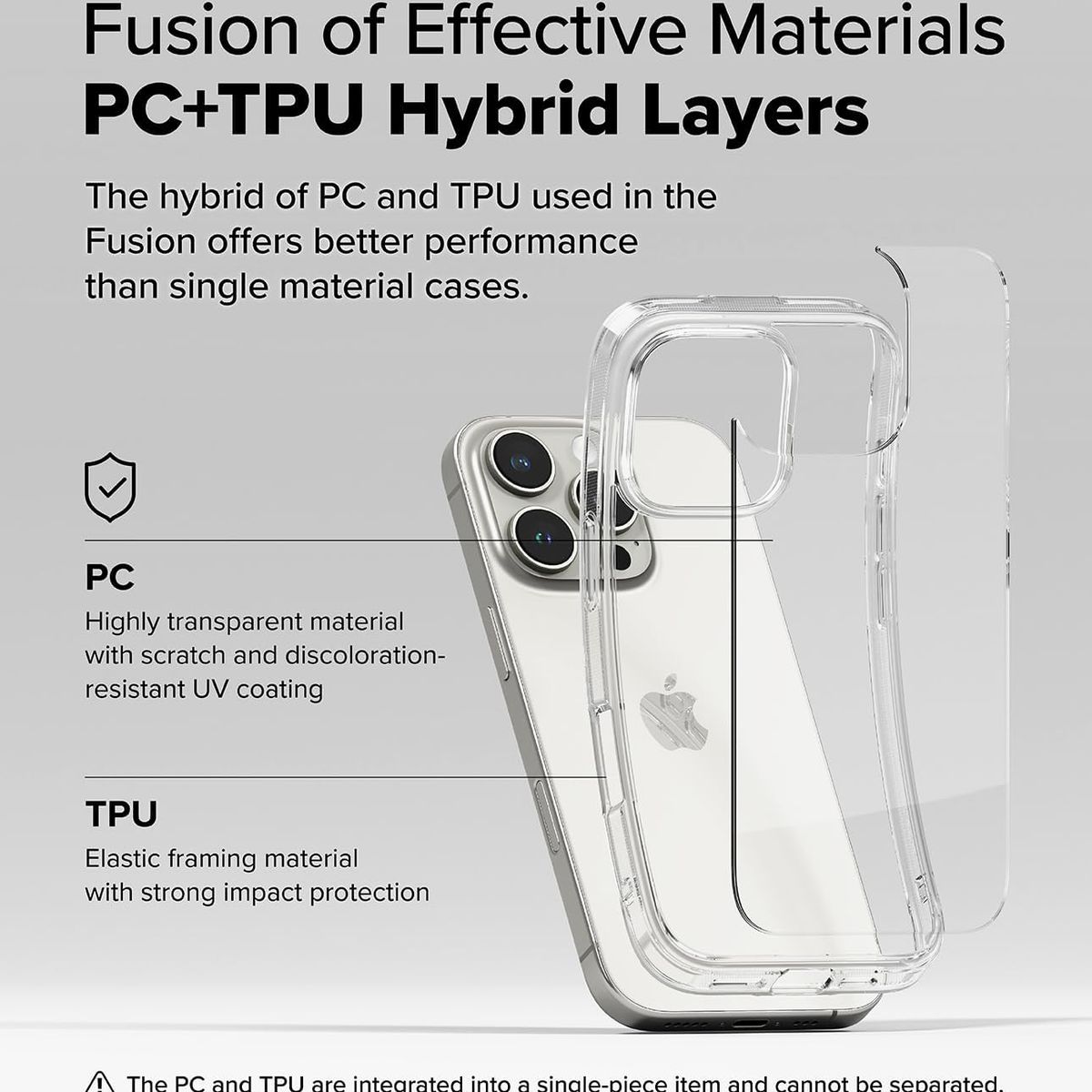 SPACE - Case Sapce Anticaida iPhone 16 Pro Max - Transparente