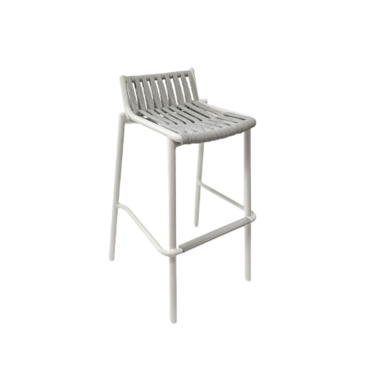 NIHM - Silla Bar Outdoor Comte de Aluminio Blanco