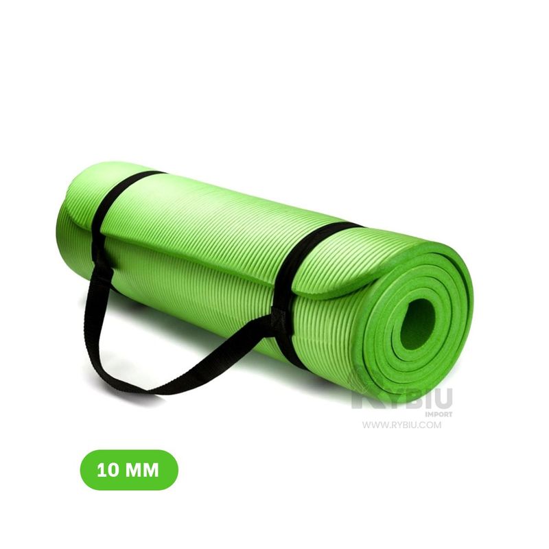 RYBIU IMPORT - Mat Facil de Limpiar 10mm Color Verde Y+Papel de Regalo
