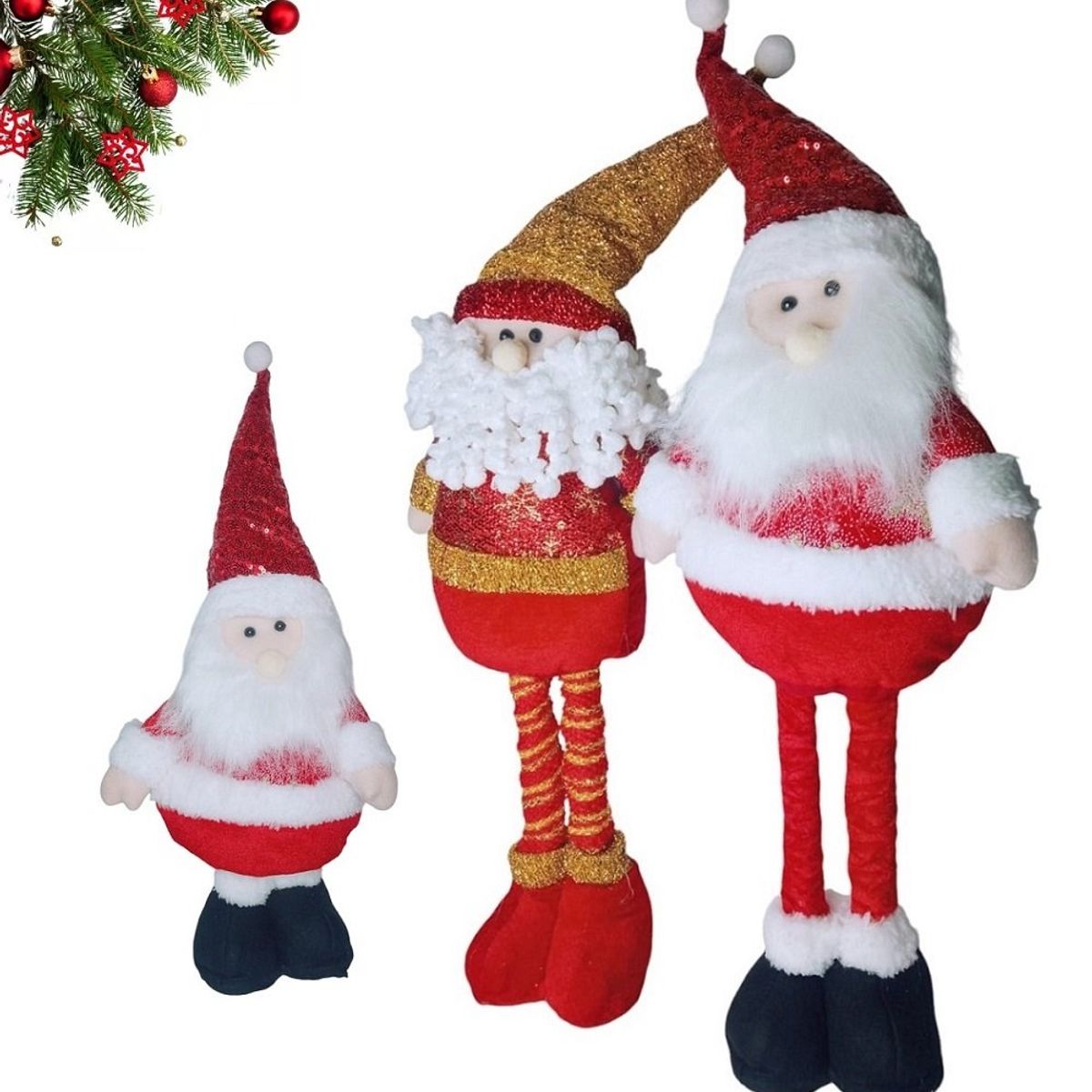 GENERICO - muñeco patilargas de navidad adornos navideños