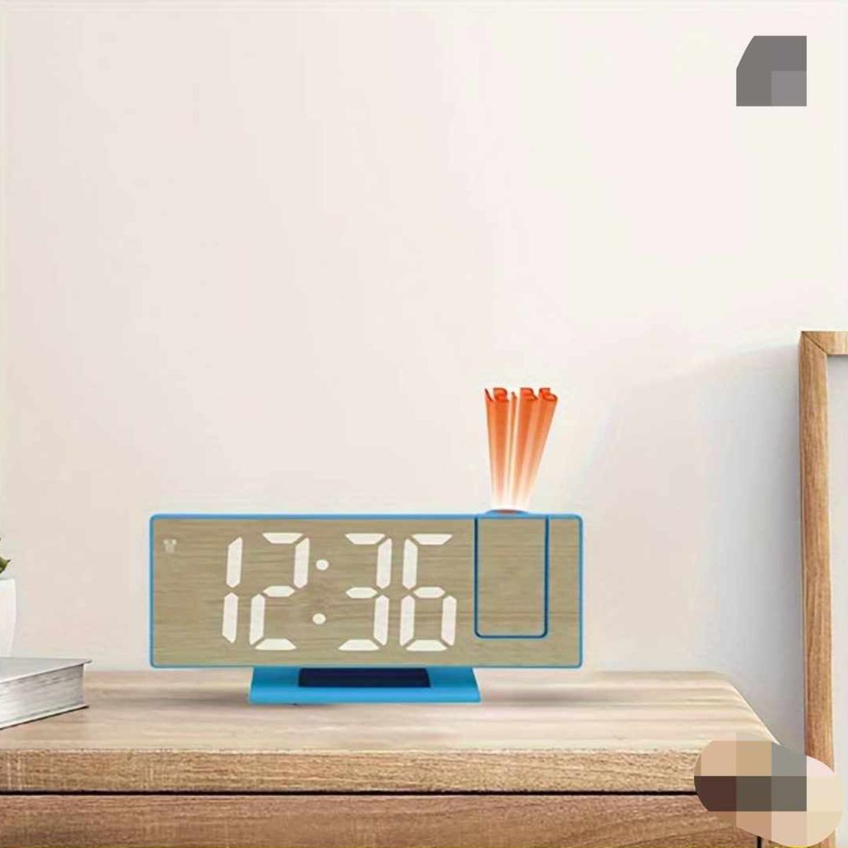 GENERICO - Reloj Digital Despertador con Proyector LED Temperatura Alarma