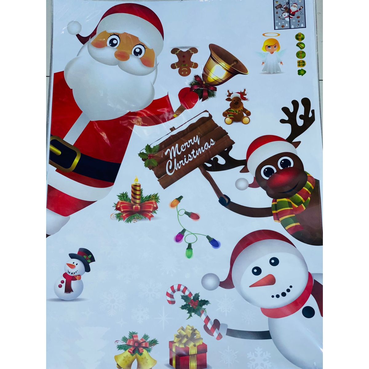 GENERICO - PEGATINA NAVIDEÑA - DECORA TUS VENTANAS