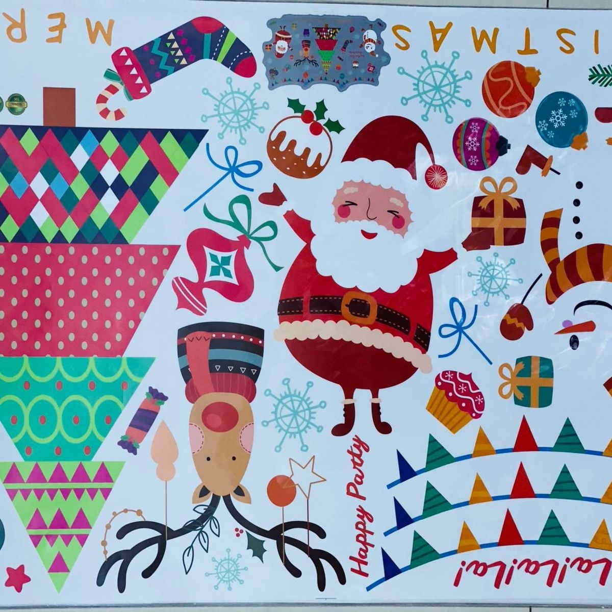 GENERICO - PEGATINA NAVIDEÑA - DECORA TUS VENTANAS