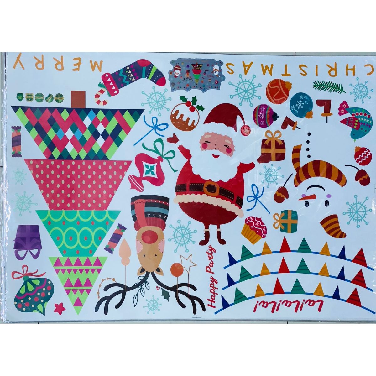 GENERICO - PEGATINA NAVIDEÑA - DECORA TUS VENTANAS