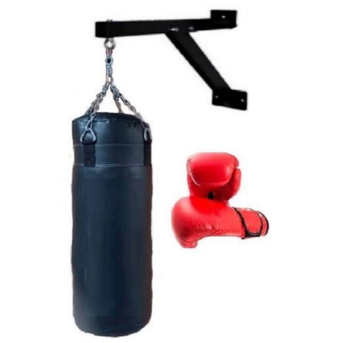 GENERICO - Saco box vacío 120metro + accesorios Rack Cadena Y Guantes