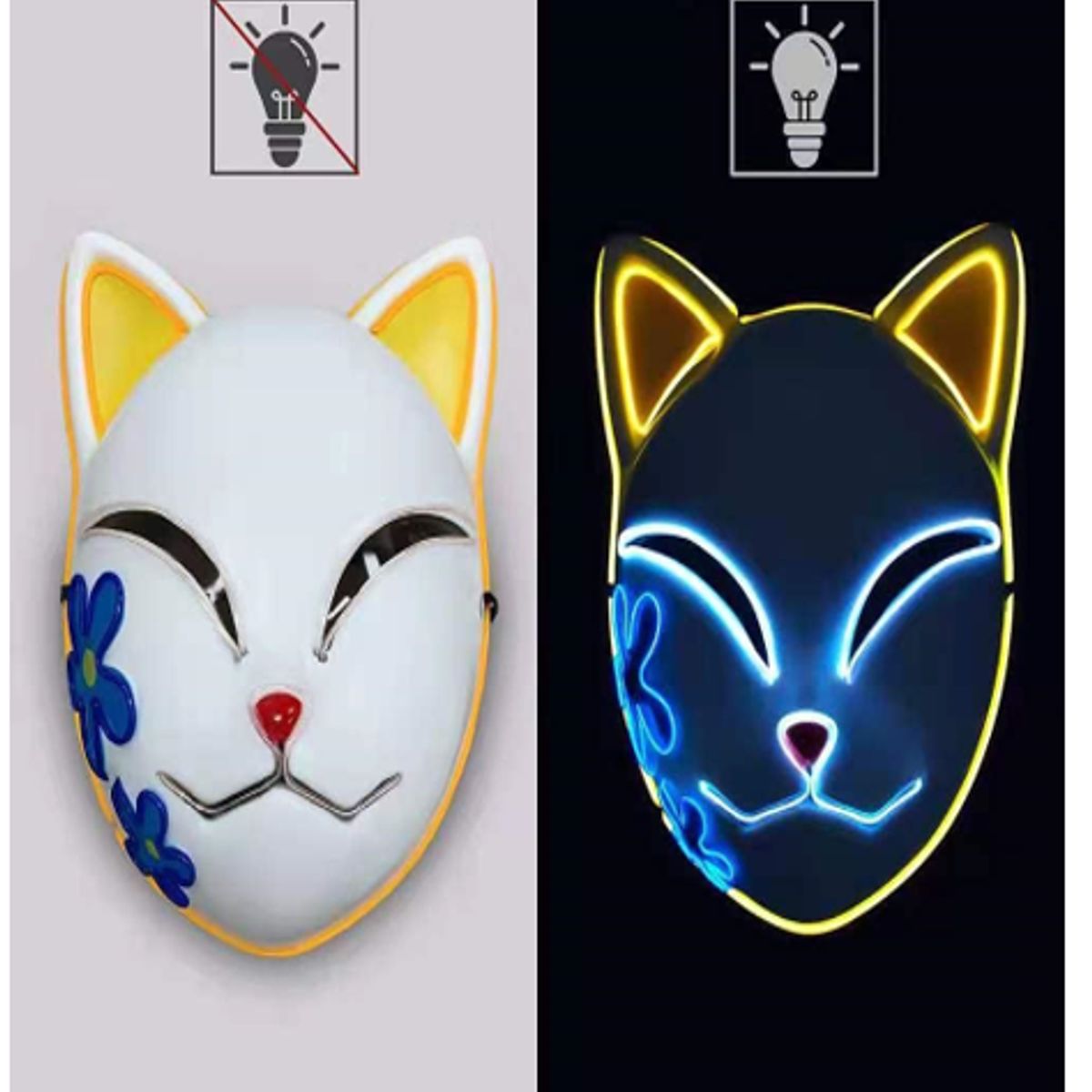 GENERICO - Máscara para Halloween Máscara de Gato