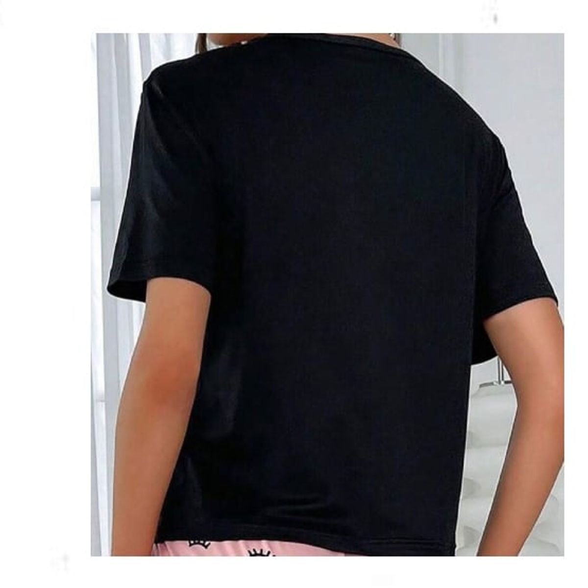 GENERICO - Camiseta de dormir - Mujer talla L - negro