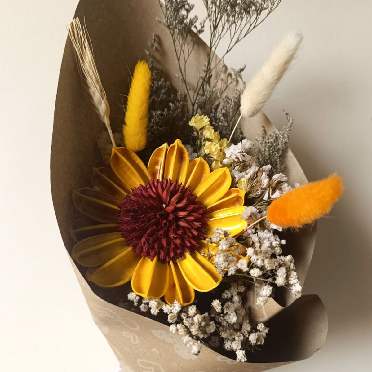 GENERICO - Ramo de Flores Amarillas Eternas Rayo de Girasol