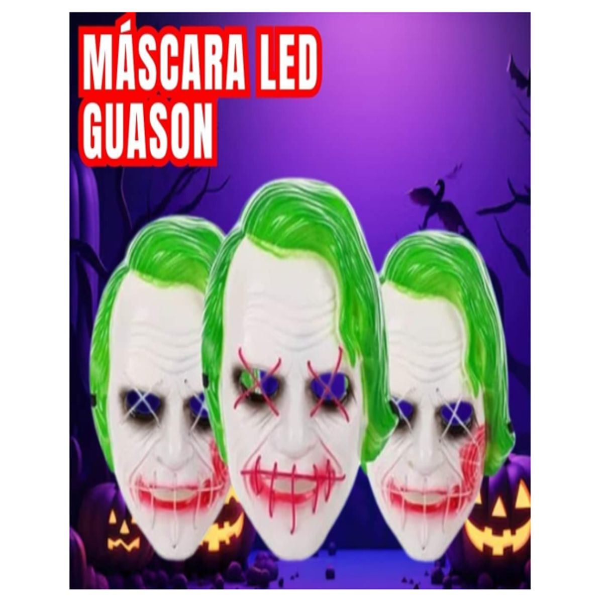 GENERICO - MASCARA LED GUASON HALLOWEEN