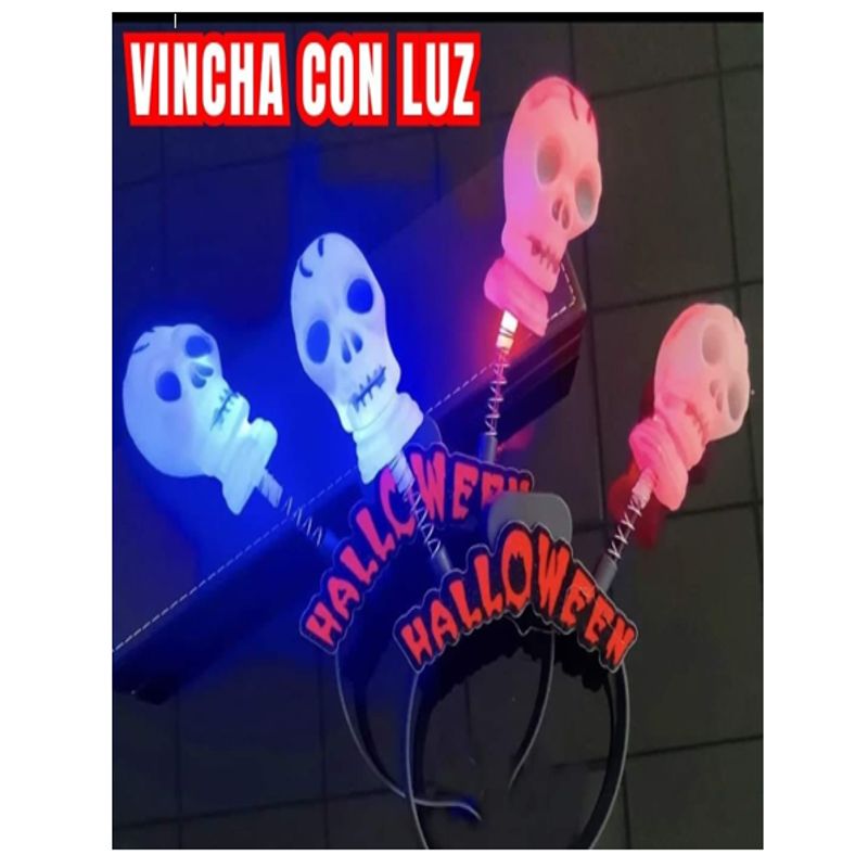 GENERICO - Vincha Halloween Con Luces Led