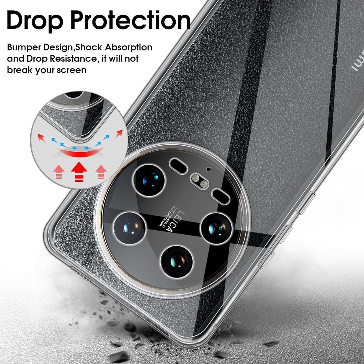 SPACE - Case Space Anticaida Xiaomi Mi 14 Ultra - Transparente