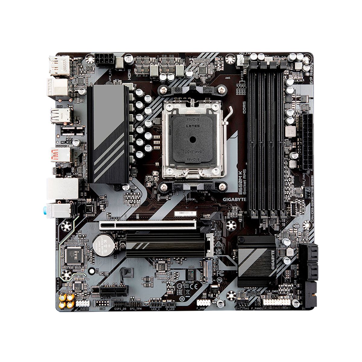 GIGABYTE - PLACA BASE GIGABYTE B650M K AM5 DDR5 HDMI AUDIO NEGRO PN MBGBB650MK