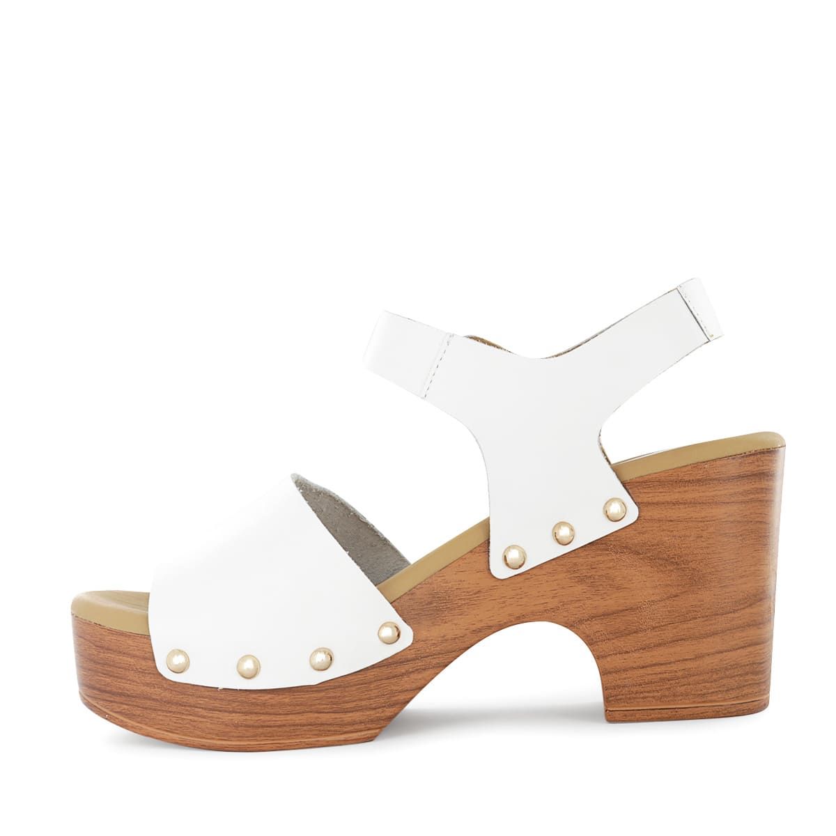ECCO - Sandalias con Plataforma Mujer Ecco Yaiza01 Blanco Cuero Natural