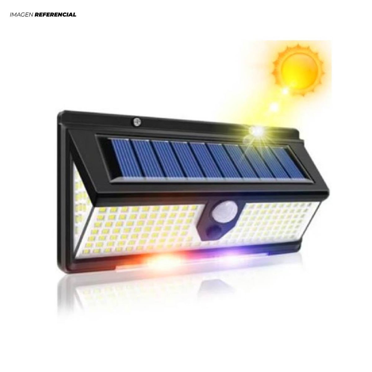 GENERICO - Lámpara Solar con Sensor 190 LED Brillantes Luces