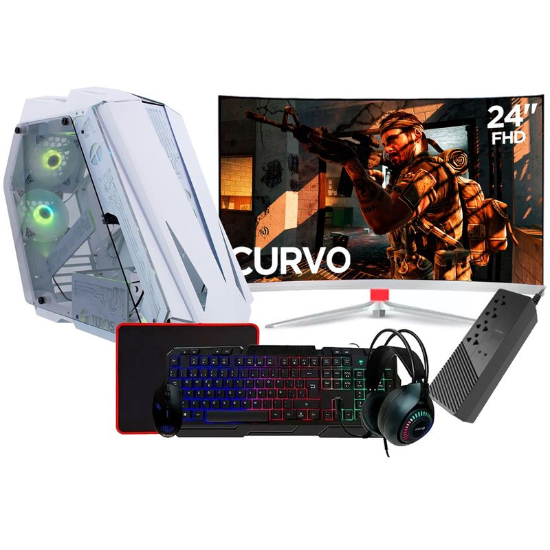 AMD - Computadora PC GAMER RYZEN 7 5700G RAM 16GB SSD 512GB MONITOR 24" FULL HD