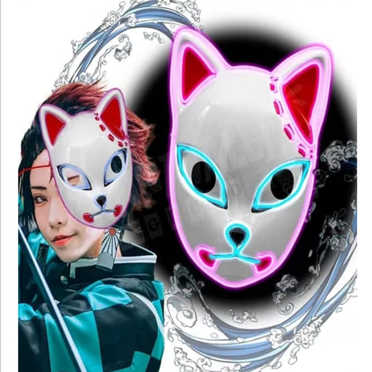 GENERICO - Máscara para Halloween Máscara de Gato