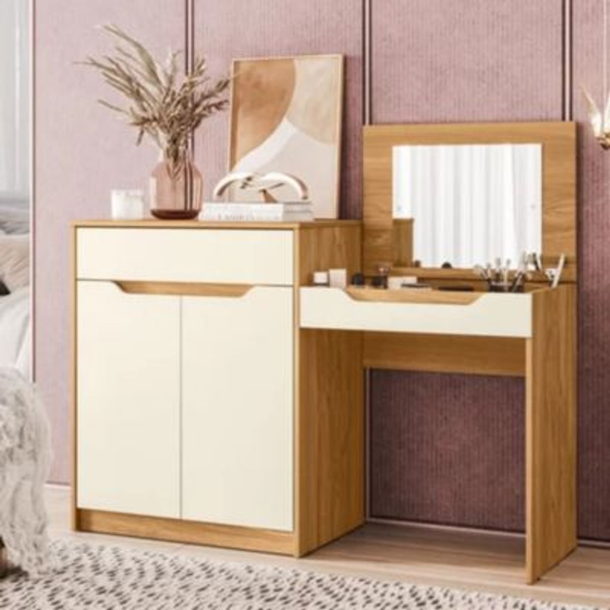 GENERICO - Tocador Moderno Ciccia Duna Blanco R&R Muebles