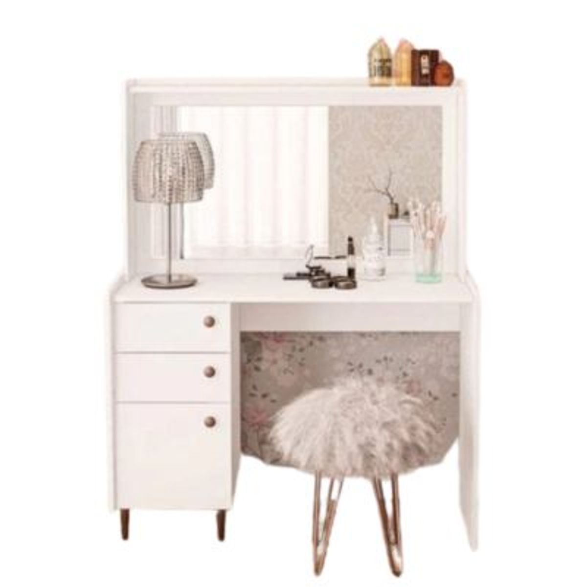 GENERICO - Tocador Moderno Lesly Blanco R&R Muebles