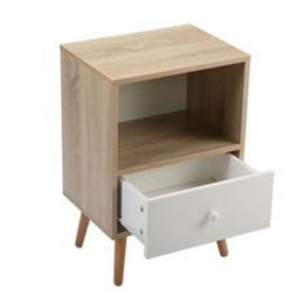 GENERICO - Velador Vintage Arthur  1 cajón R&R MUEBLES