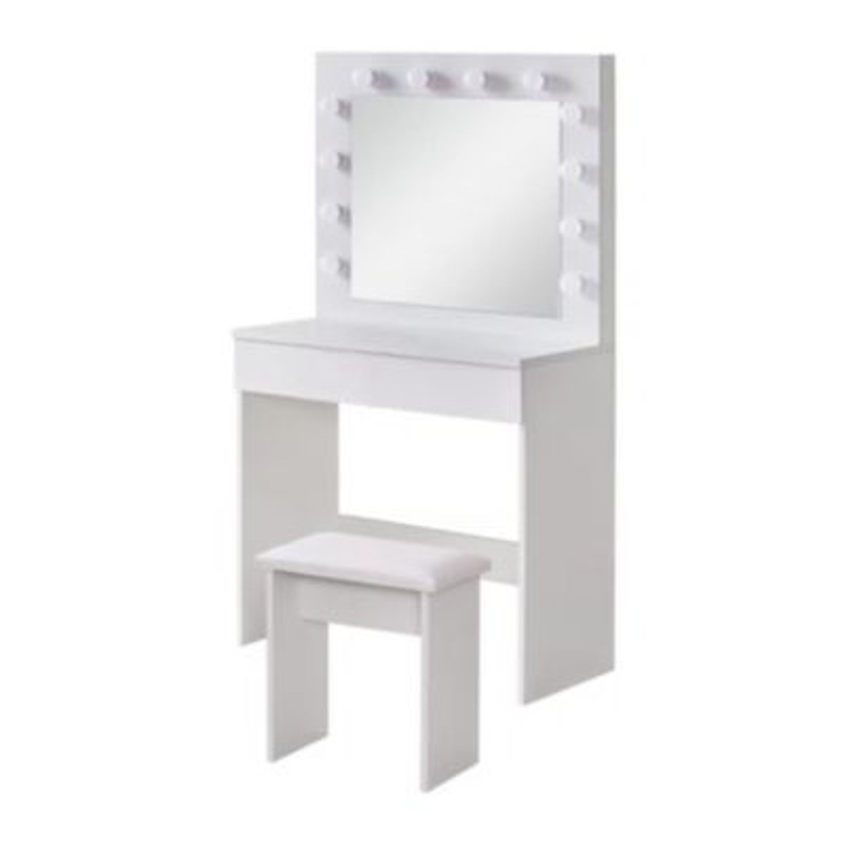 GENERICO - Tocador Moderno Irina Blanco con Luces R&R Muebles