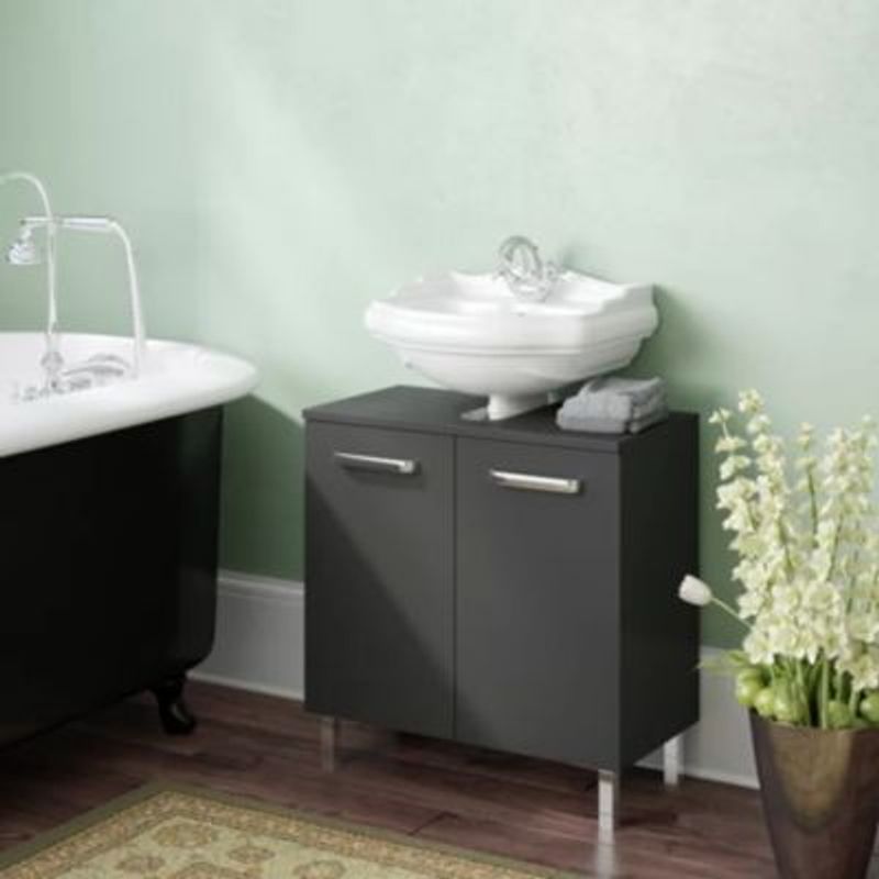 GENERICO - Mueble Inferior de Lavadero Hubb Negro R&R MUEBLES