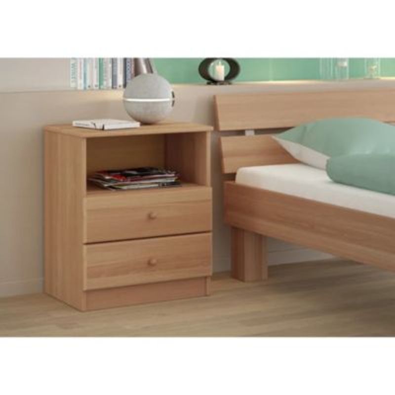 GENERICO - Mesa de Noche Moderno Shaka Marron R&R MUEBLES