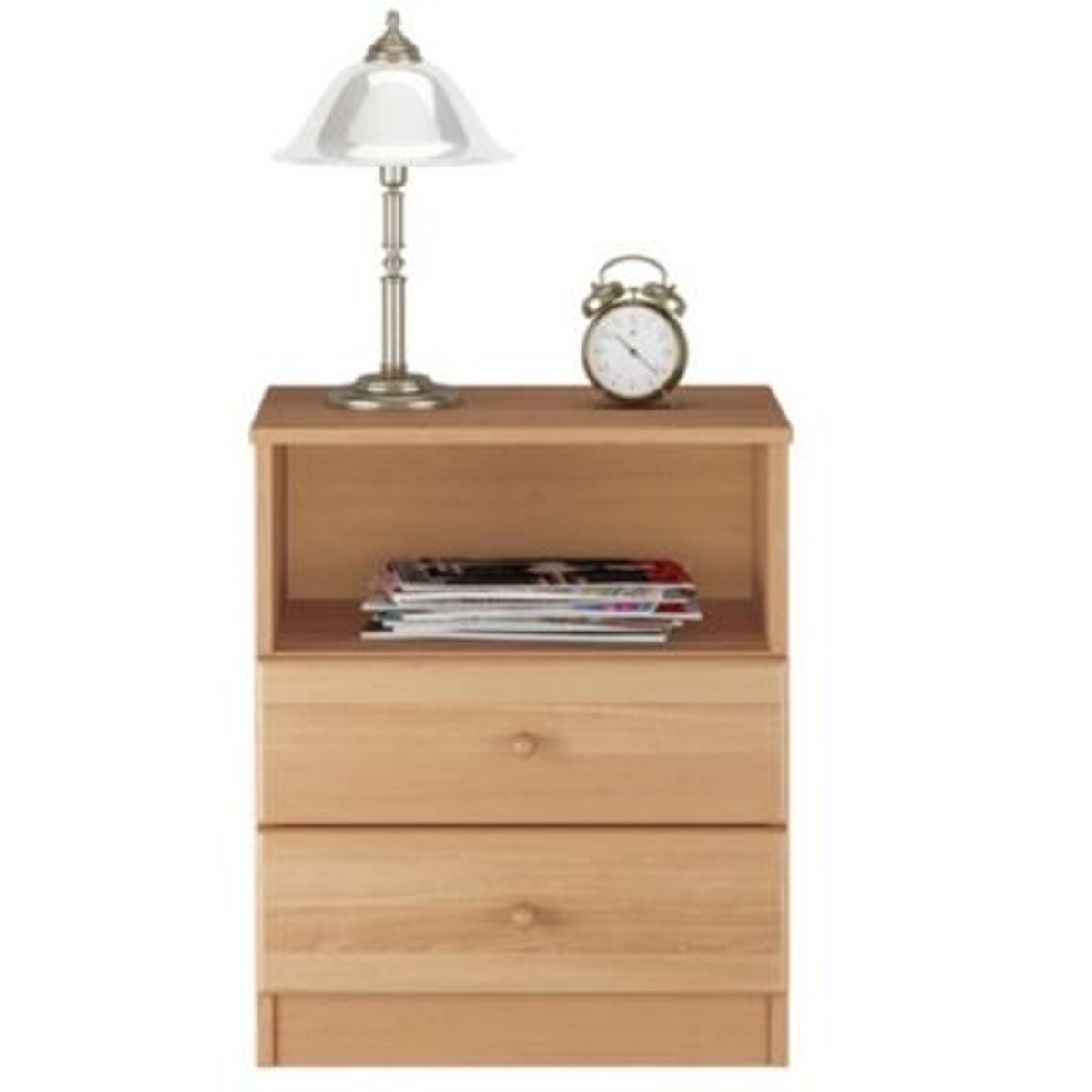 GENERICO - Mesa de Noche Moderno Shaka Marron R&R MUEBLES