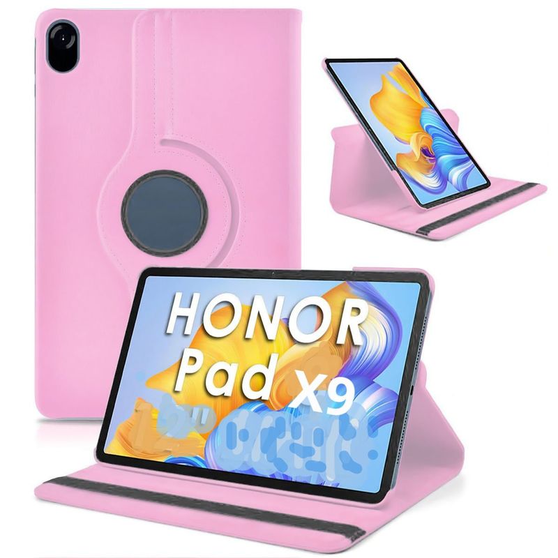 FUNDAANTIGOLPES - Funda Giratoria para Tablet Honor pad X9 11.5 Rosado