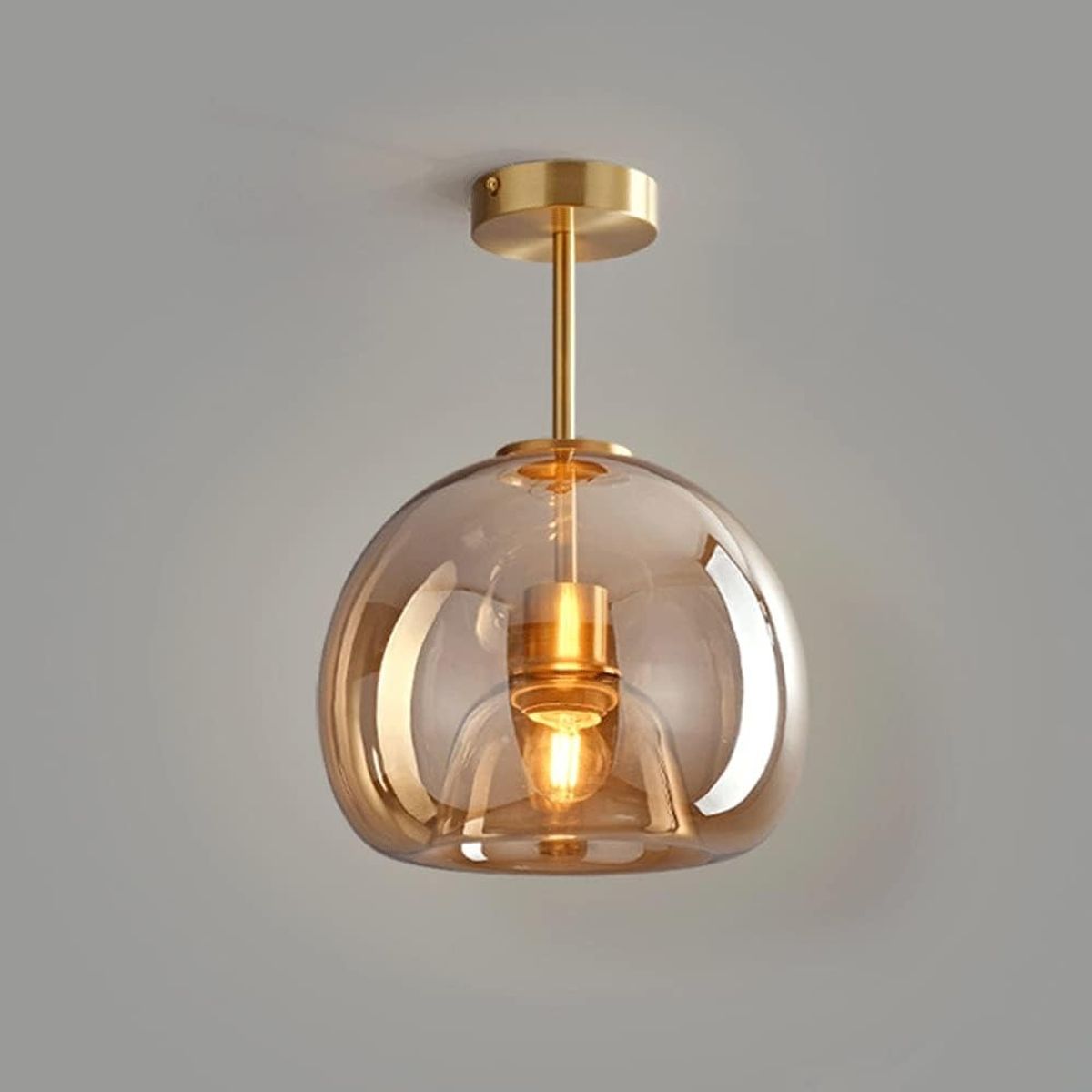 HOME NEAT - Lámpara de Techo vintage de de Bola de Vidrio Ø25cm E27 - Ouro