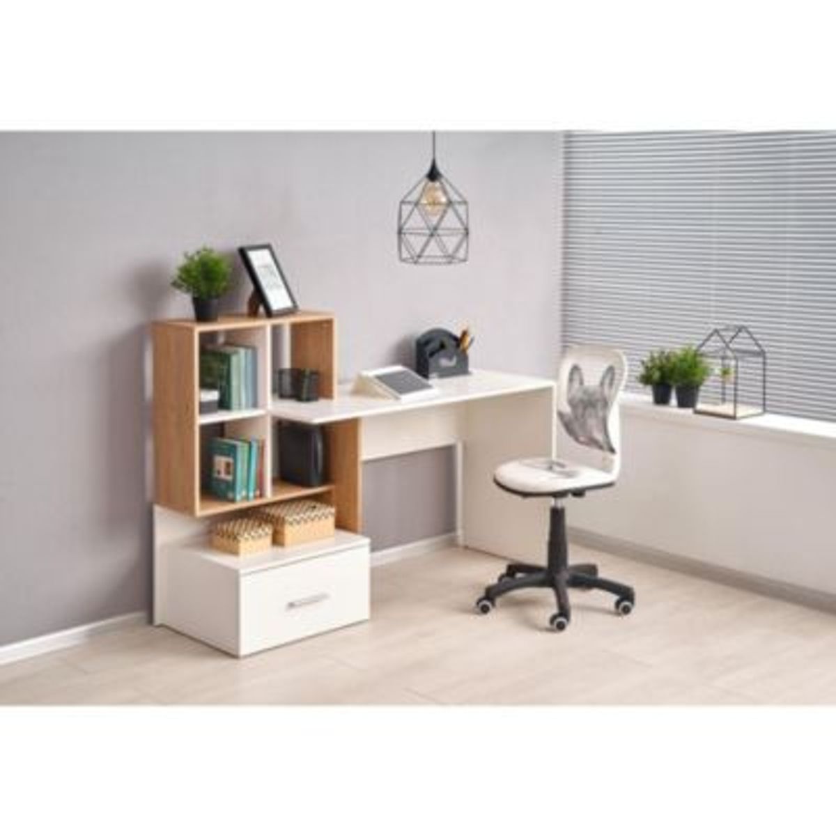 GENERICO - Escritorio con Estantes Genkai 1 Cajon R&R MUEBLES