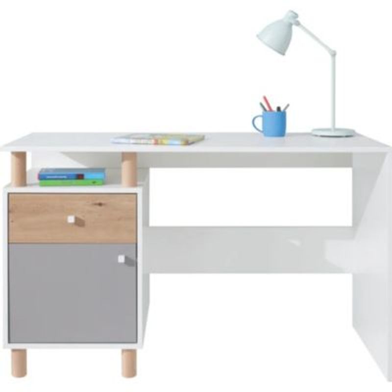GENERICO - Escritorio Moderno Miroku Blanco R&R MUEBLES