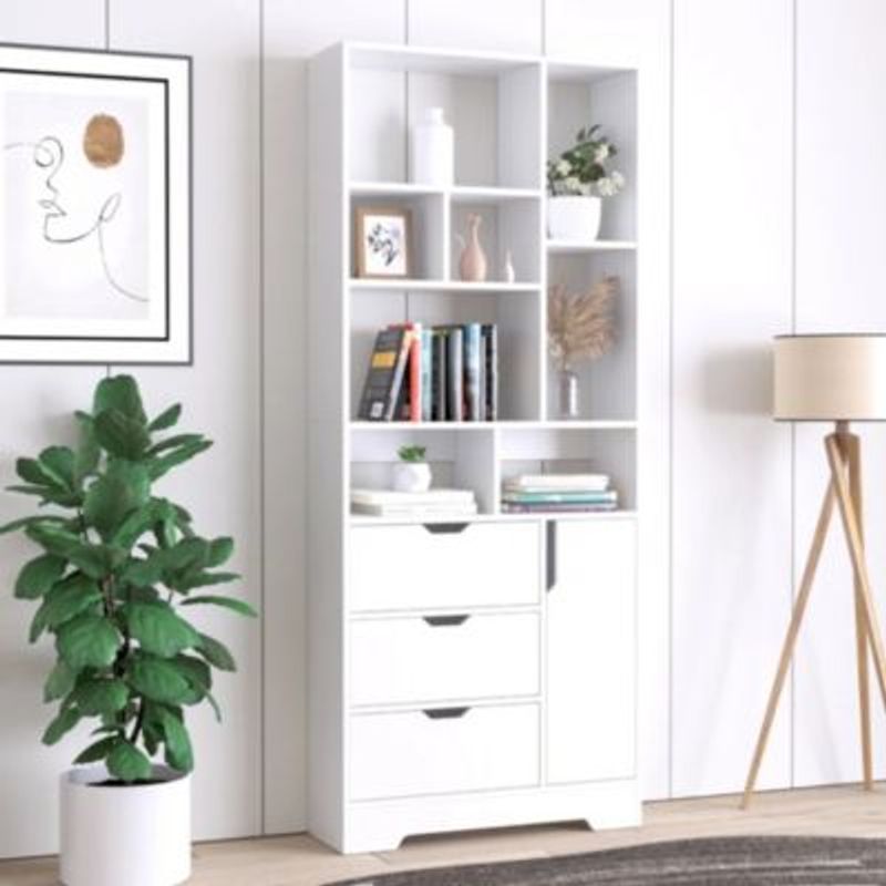 GENERICO - Estante Moderno Mamane Blanco R&R MUEBLES