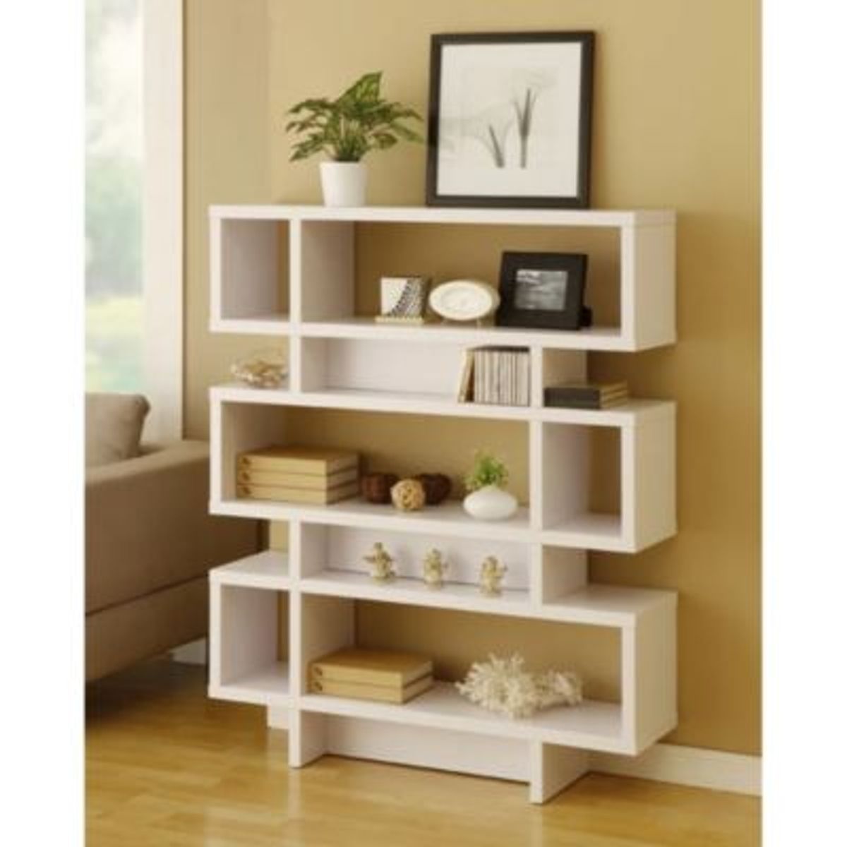 GENERICO - Estante Moderno Kiawe Blanco R&R MUEBLES