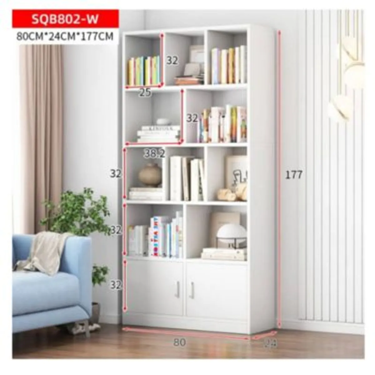 GENERICO - Estante Moderno Selka Blanco R&R MUEBLES