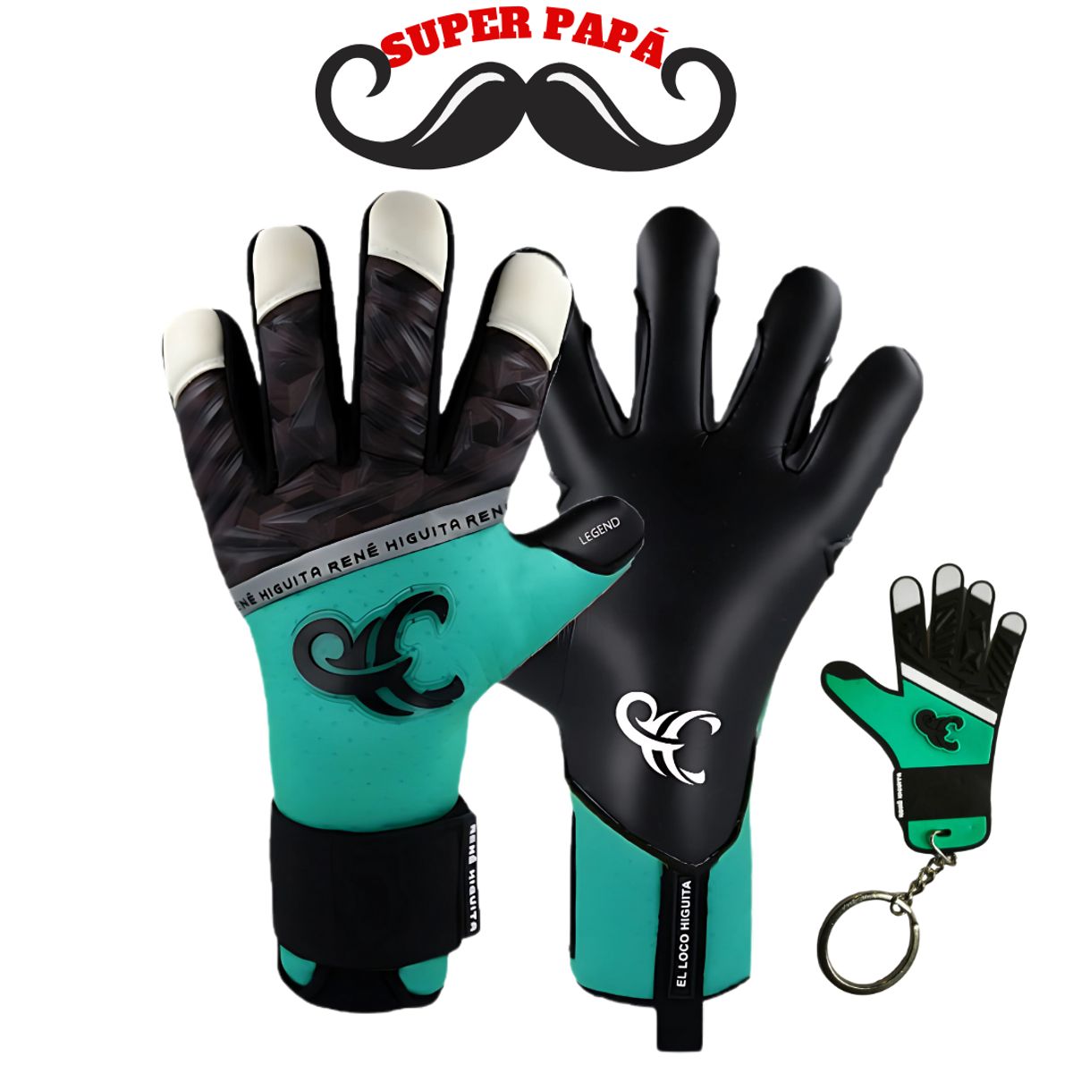 ELITE KEEPERS - Guantes de Arquero Gama Profesional Modelo René Higuita Legend Hybrid