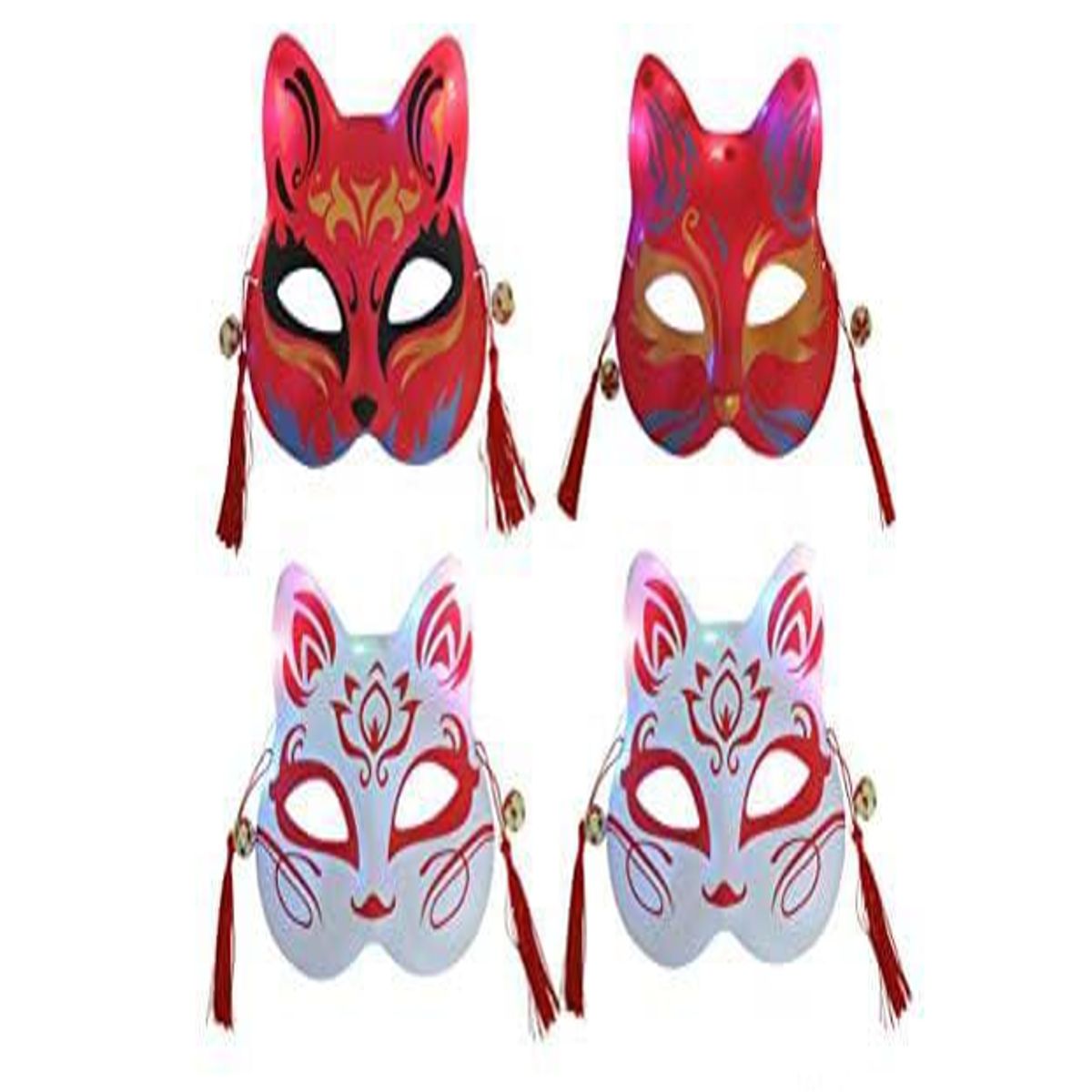 GENERICO - ANTIFAZ GATO JAPONES HALLOWEEN