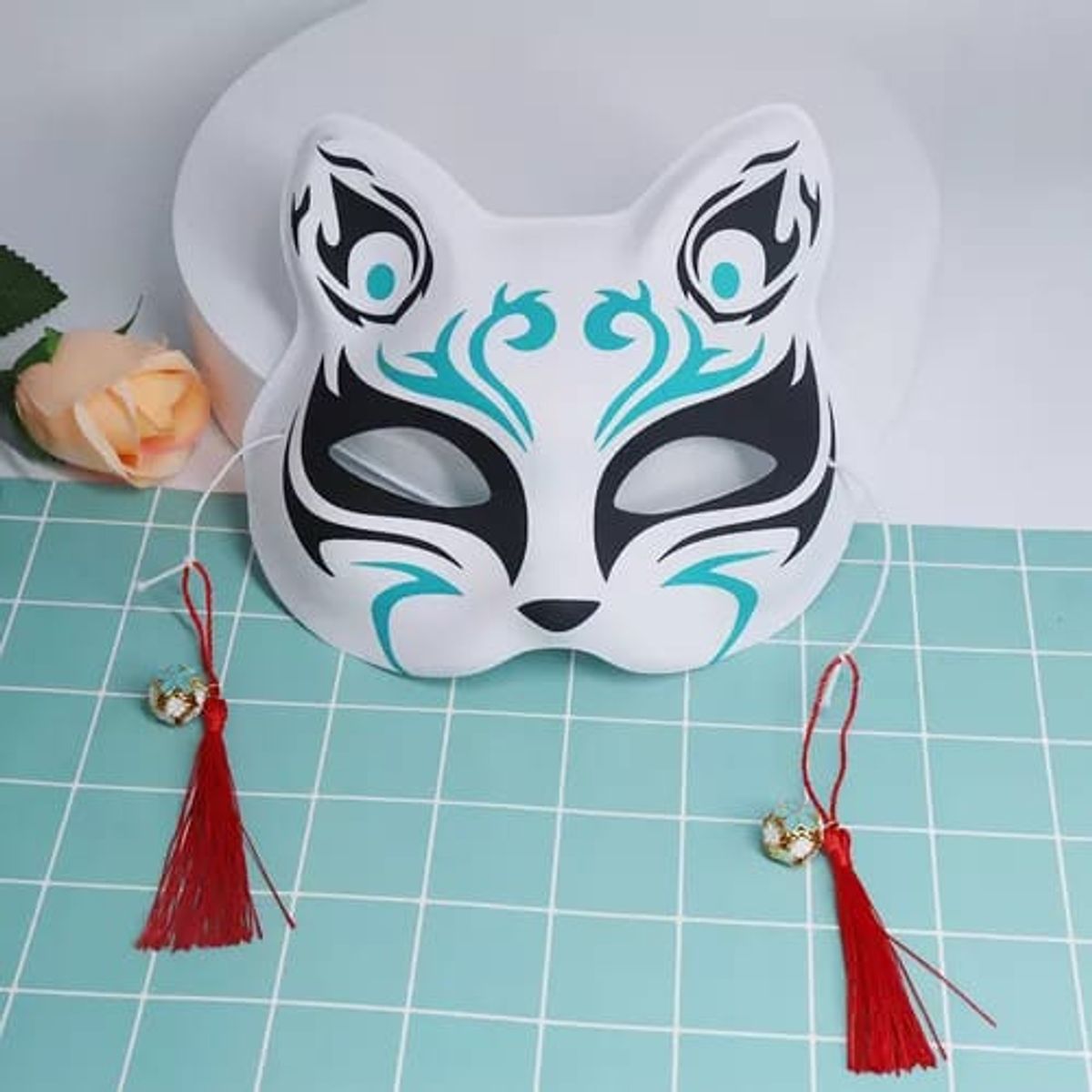 GENERICO - ANTIFAZ GATO JAPONES HALLOWEEN