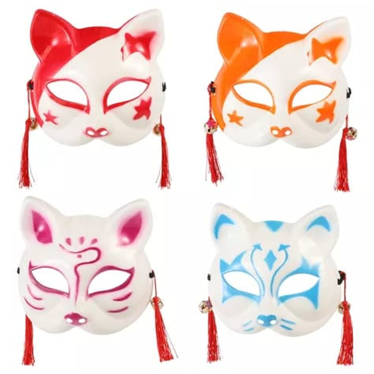 GENERICO - ANTIFAZ GATO JAPONES HALLOWEEN