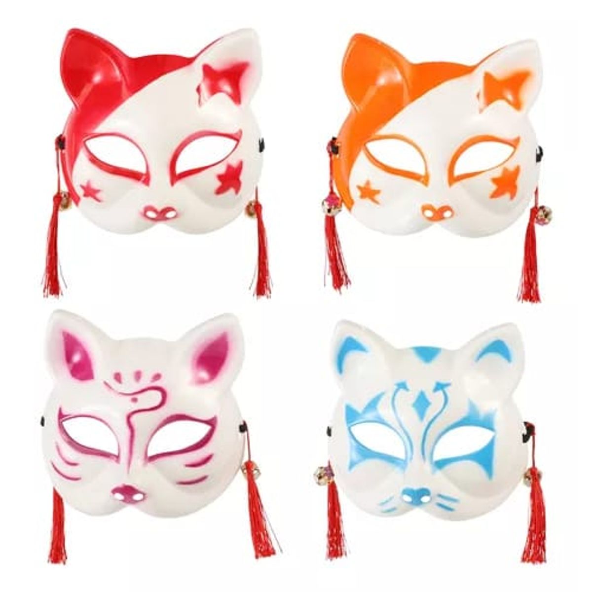 GENERICO - ANTIFAZ GATO JAPONES HALLOWEEN