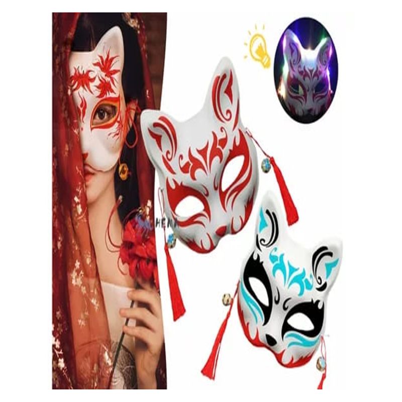 GENERICO - ANTIFAZ GATO JAPONES HALLOWEEN