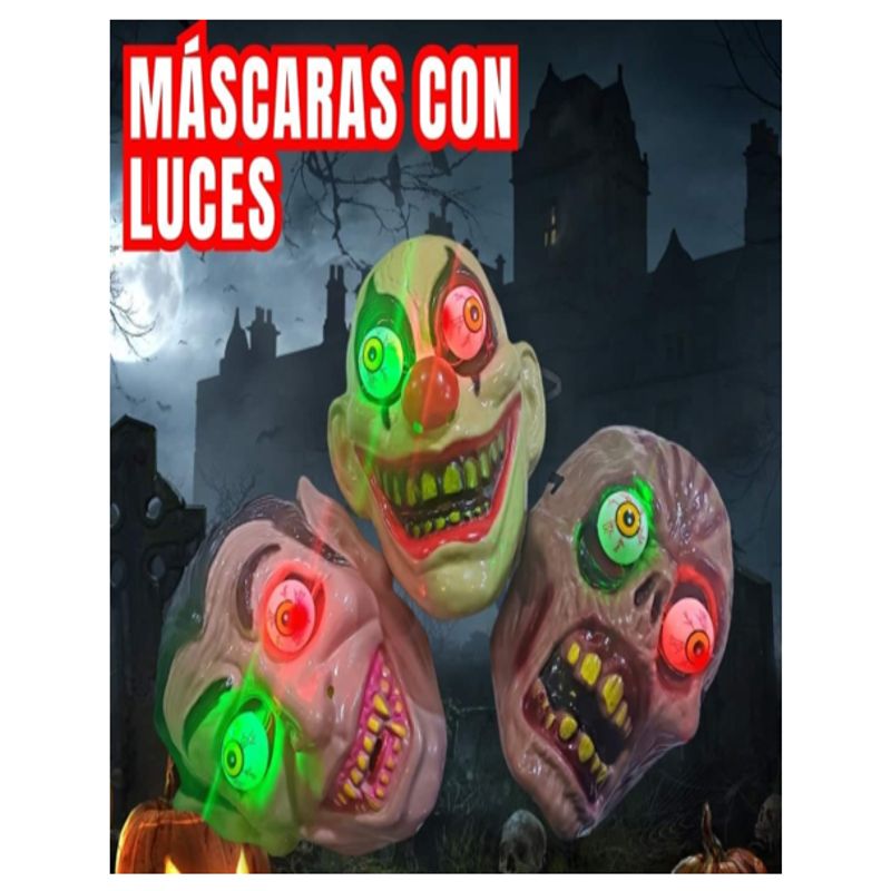 GENERICO - MASCARA PAYASO OJOS SALTONES Halloween