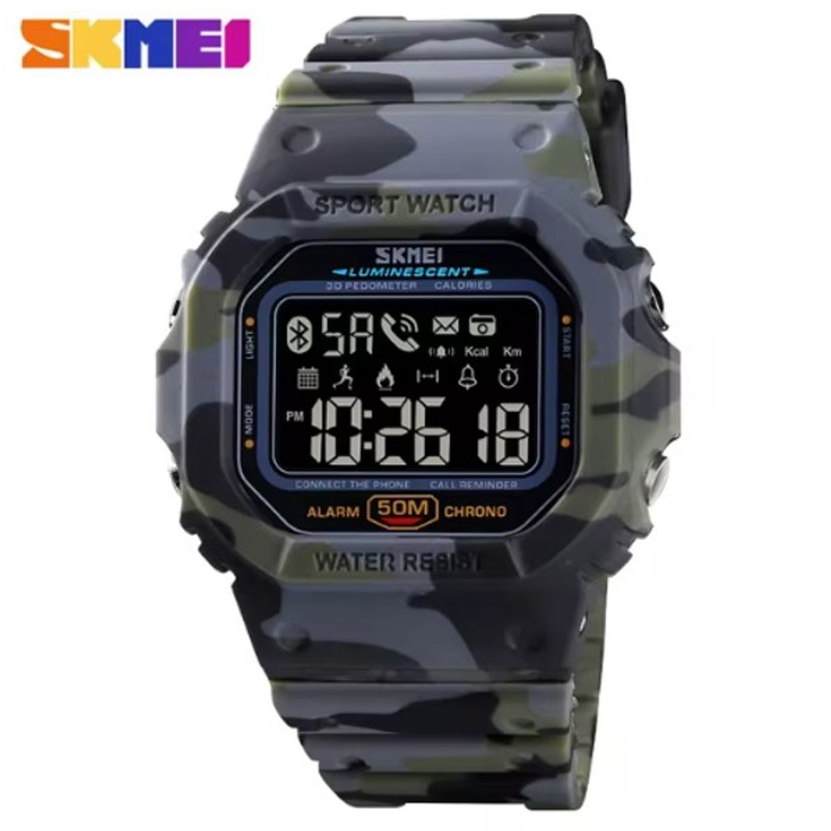 SKMEI - Reloj Digital pulsera SKMEI 1629 con Bluetooth