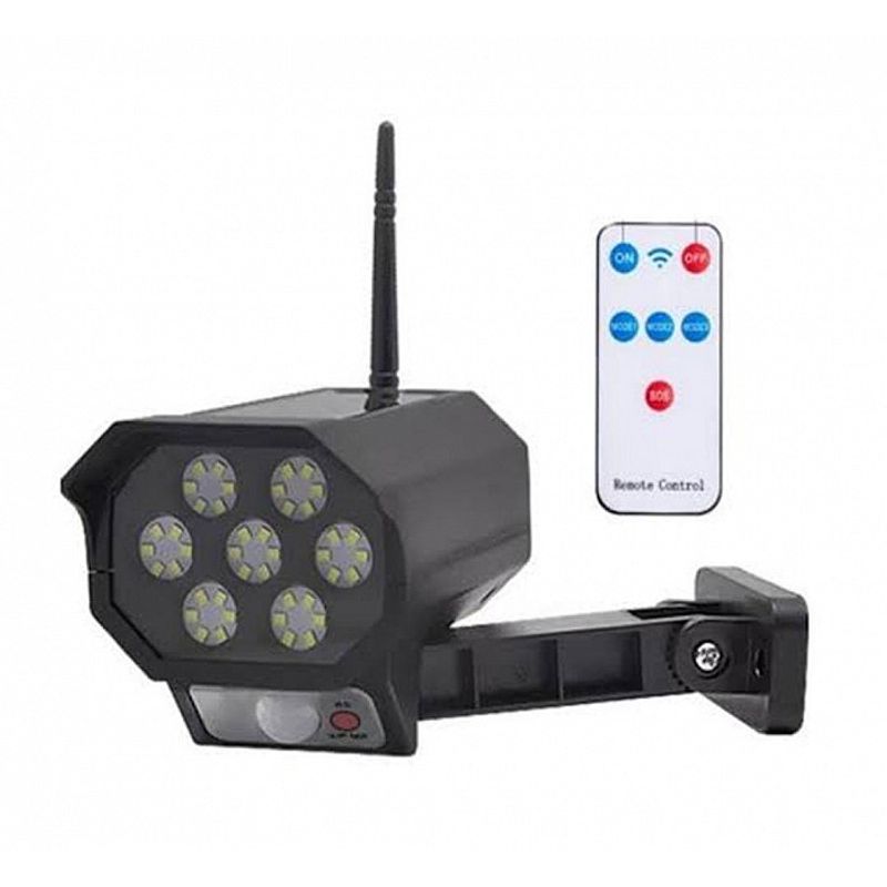 GENERICO - Lámpara Foco Luz Led Solar con Sensor de Movimiento Recargable Negro