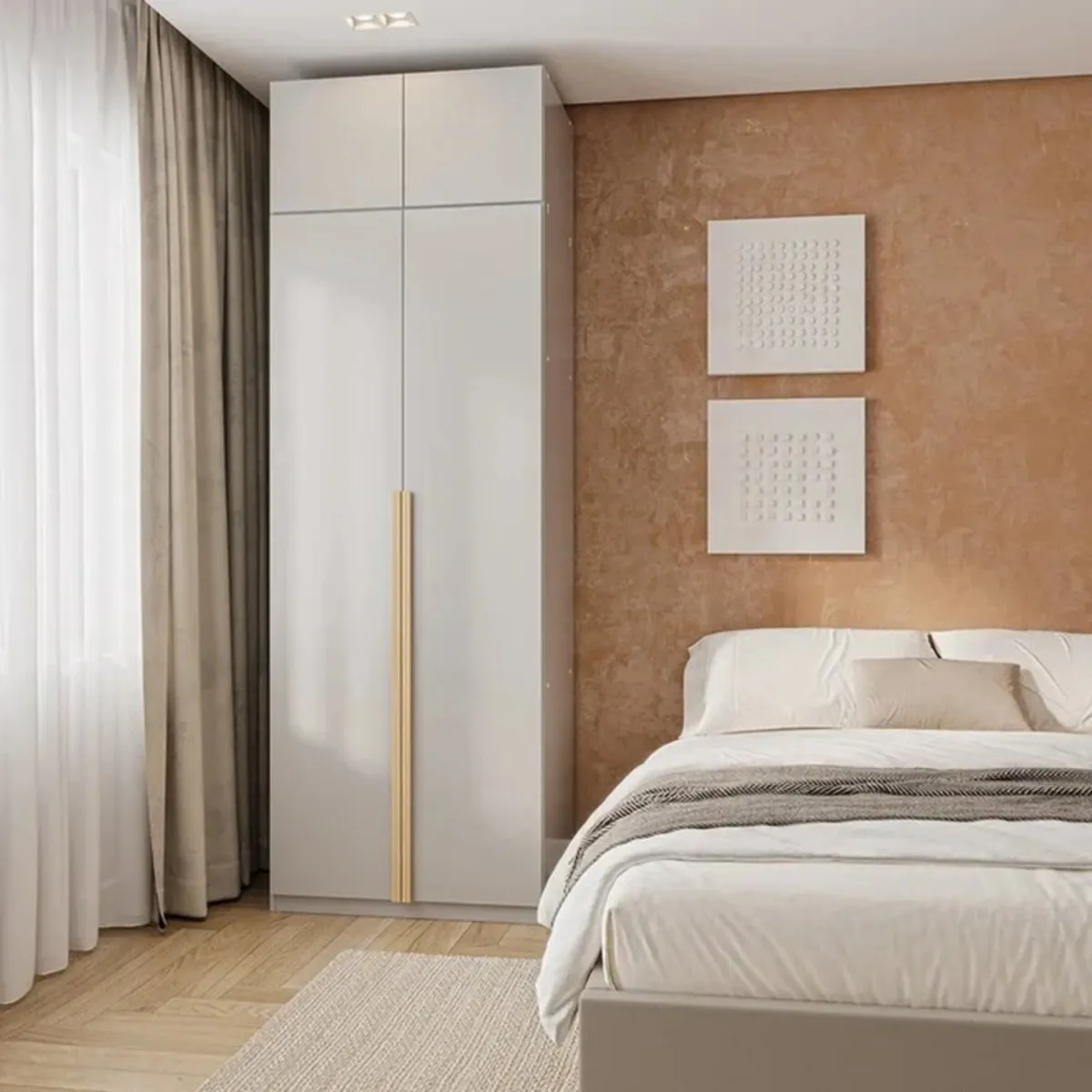 GENERICO - Ropero Moderno Elfaria 238cm Blanco R&R MUEBLES