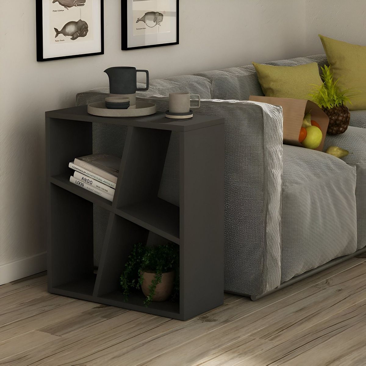 73 EXPERIENCE - Mesa Auxiliar Anfri Color Plomo 73 Experience